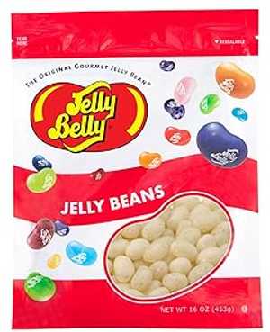 Jelly Belly French Vanilla Jelly Beans - 1 Pound (16 Ounces) Resealable Bag - Genuine, Official, Straight from the Source