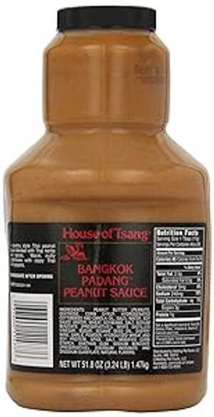 House of Tsang Bangkok Padang Peanut Sauce, 51.8 ounce (1 pack)
