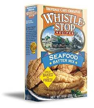 WhistleStop Cafe のオリジナルレシピ 魚を焼いたり揚げたりするためのシーフードバッター 9オンス 1箱 Irondale Cafe Original Whistle Stop Recipes Original WhistleStop Cafe Recipes Seafood Batter for Baking or Frying Fish 9-oz 1 Box画像