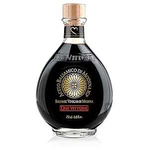8.45 Fl Oz (Pack of 1), Balsamic Vinegar, Due Vittorie Oro Gold, Barrel Aged Balsamic Vinegar of Modena IGP Without Pourer, All-Natural, Extra Dense Premium Vinegar Aceto Balsamico di Modena IGP Italy - 8.45fl oz画像