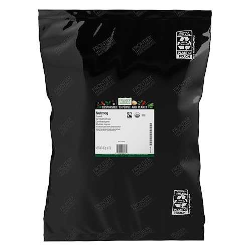 Frontier Co-op Nutmeg Ground, 1重量ポンド Certified Organic Nutmeg Powder - Fair Trade, Kosher / 1 Pound Bulk Bag / Wholesale Cafe, Restaurant Supply / Myristica fragrans