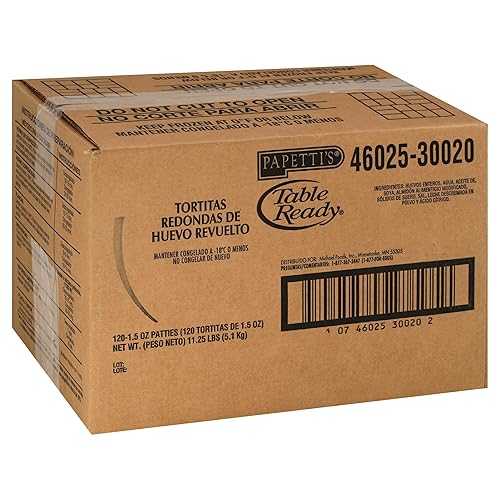 Michael Foods Papettis Plain Round Scrambled Egg Patty, 1.5 Ounce -- 120 per case.