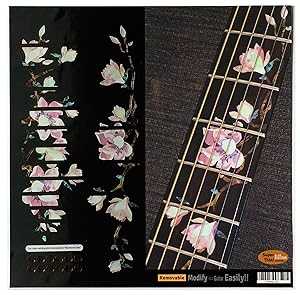 Jockomo Magnolia Flower Tree Of Life Guitar Position Mark Inlay Sticker Inlaystickers Jockomo Magnolia Flower Tree Of Life Guitar Position Mark Inlay Sticker