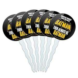 グラフィックなど バットマン Be バットマン カップケーキピック トッパー デコレーション 6 個セット GRAPHICS & MORE Batman Be Batman Cupcake Picks Toppers Decoration Set of 6画像