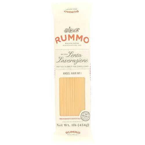 Rummo Angel Hair Pasta, Non GMO, Parve Free, 1 LB (Pack of 20)