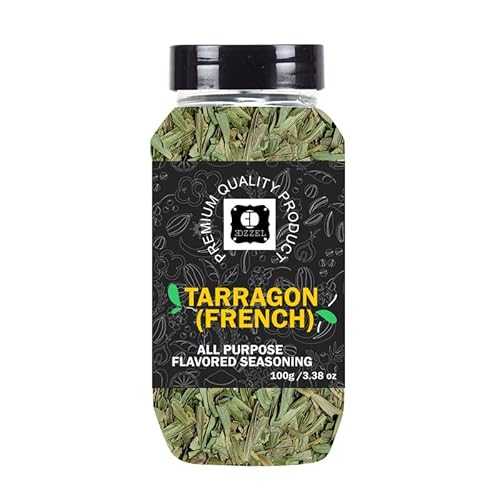 EDZZELPremium Quality Indian Organic Tarragon (French) Plant Based, Vegan, Gluten Free-100 GRAM Box (Set Of 2)