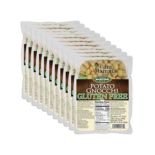 Mantova Gluten-Free Potato Gnocchi, 14.10 薬局衡オンス. (Pack of 11), Product of Italy, Traditional, Easy-to-Cook, Gluten-Free Potato Gnocchi, All-Natural Ingredients, Ideal with Tomato Sauces, Alfredo Sauce, Cheese Sauces, Pe