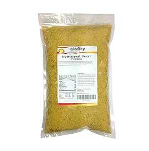 Nutritional Yeast Flakes 1 lb. Fortified - Gluten Free - Non GMO - Vegan - Vegetarian Support Formula Medley Hills Farm画像