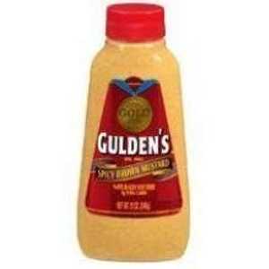グルデンのマスタード スパイシーブラウン 12 オンス GULDEN'S MUSTARD SPICY BROWN 12 OZ