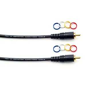 Mogami Pure Patch RR-06 Professional Audio/Video Cable, Mono RCA Male Plugs, Gold Contacts, Straight Connectors, 6 Foot