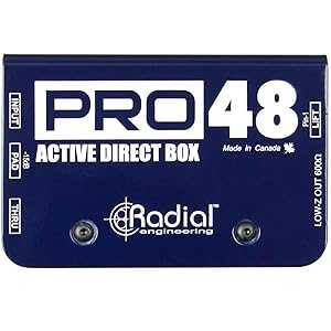 Radial Pro48 アクティブ 48 ボルト コンパクト ダイレクト ボックス Radial Engineering Radial Pro48 Active 48-Volt Compact Direct Box｜Glomarket