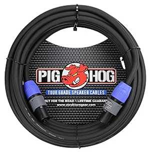 Pig Hog PHSC100SPK 高性能 14 ゲージ 9.2mm speechON スピーカーケーブル、100 フィート、ブラック Pig Hog PHSC100SPK High Performance 14 Gauge 9.2mm speakON Speaker Cable, 100 Feet,Black