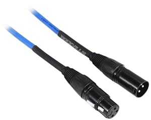 Rockville RCXFM50P-BL ブルー 50 フィート メス - オス REAN XLR マイク/スピーカー ケーブル Rockville RCXFM50P-BL Blue 50' Female to Male REAN XLR Mic/Speaker Cable