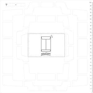 Kuretake Handmade Envelope Template (Japanese Version)