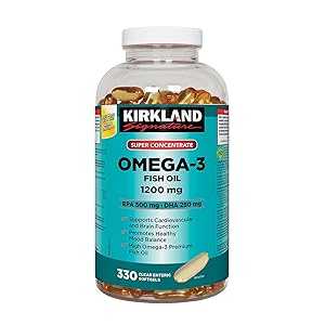 カークランド オメガ-3 フィッシュオイル 1000mg 300 ソフトジェル Kirkland Omega-3 Fish Oil 1000mg 300 Softgels
