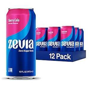 その他 Zevia Zero Sugar Soda, Cherry Cola, 16 oz Cans (12-Pack) ? Naturally Sweetened, Zero Calorie Sugar Free Soda - Non-GMO Project Verified, Gluten-Free, Vegan