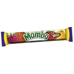 MAMBA フルーツチュー、2.65 オンスパッケージ (24 個パック) MAMBA Fruit Chews, 2.65-Ounce Packages (Pack of 24)