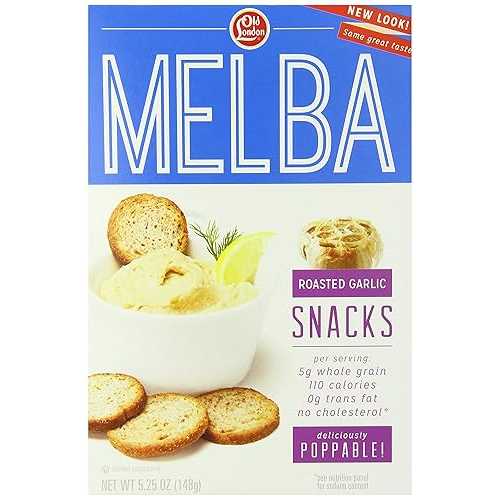 Old London Melba Snacks, Roasted Garlic, 5.25 Ounce (Pack of 12)