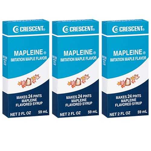 クレセント メープル イミテーション メープル フレーバー 2オンス ボトル (3 個パック) Crescent Mapleine Imitation Maple Flavoring 2oz Bottle (Pack of 3)