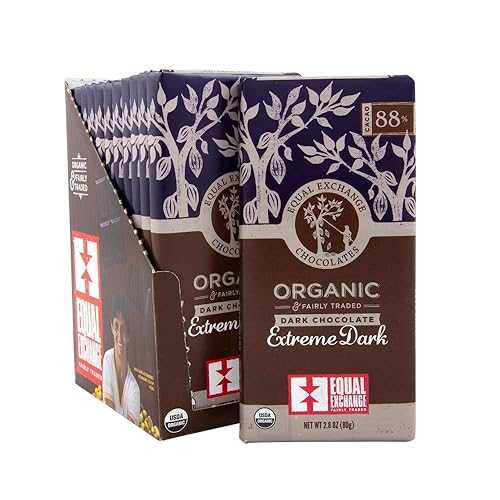 Equal Exchange オーガニック エクストリーム ダーク チョコレート バー、2.8 オンス (12 個パック) Equal Exchange Organic Extreme Dark Chocolate Bar, 2.8 Ounce (Pack of 12)