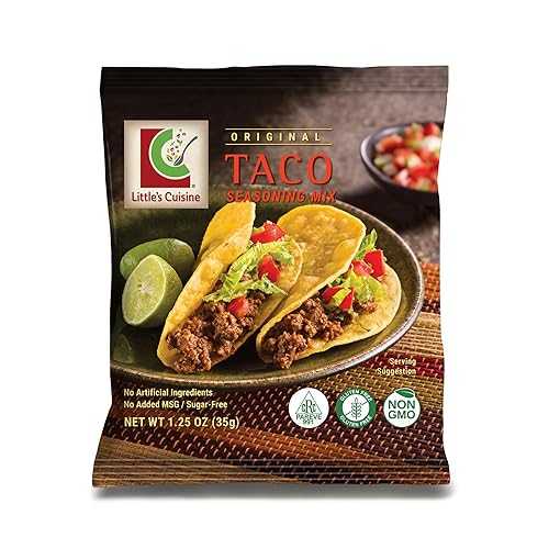 Little's Cuisine Original Taco Seasoning Mix (Case of 8) | Non-GMO, Sugar-Free, Kosher, Gluten-Free