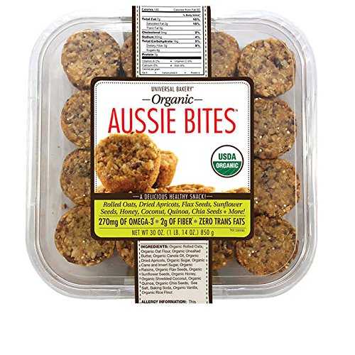 Universal Bakery よりオーガニックなオージーバイトを期待、32 個 Yecna Universal Bakery Expect More Organic Aussie Bites, 32 count
