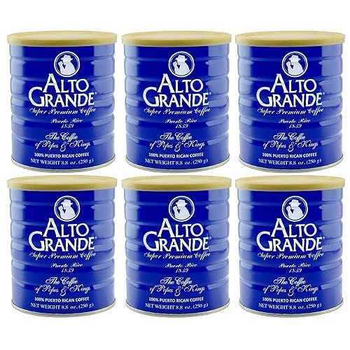 Alto Grande Super Premium Coffee Ground, Single Origin, Puerto Rico, 8.8 Ounce Canister (Pack of 6) 23,491円