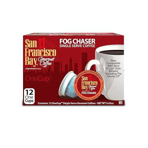 San Francisco Bay OneCup、フォグチェイサー、シングルサーブコーヒー 12 個 (3 個パック) San Francisco Bay OneCup, Fog Chaser, 12 Single Serve Coffees (Pack of 3)