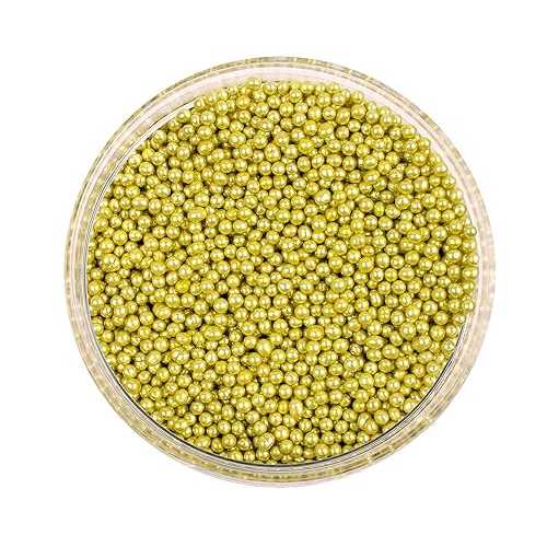 O'Creme Gold Dragees Cake Decorating Supplies for Bakers: Cookie, Cupcake & Icing Toppings, Bright Metallic Sphere Sprinkles, Decorating Sugar Balls Accents (2mm, 1 Pound) Not-Toxic, Non-Edible 7,111円