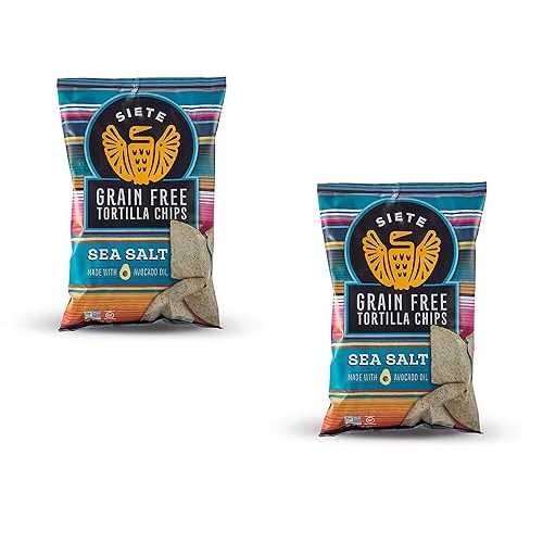Siete Sea Salt Grain Free Tortilla Chips, 5 oz bags (2 PACK)