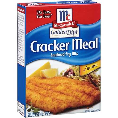 マコーミック ゴールデン ディプト クラッカー ミール シーフード フライ ミックス、10 オンス (8 個パック) McCormick Golden Dipt Cracker Meal Seafood Fry Mix, 10 oz (Pack of 8)