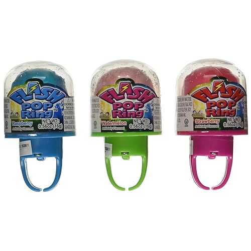 フラッシュ ポップ リング キャンディ 24 個パック Kidsmania Flash Pop Ring Candy 24 Pack