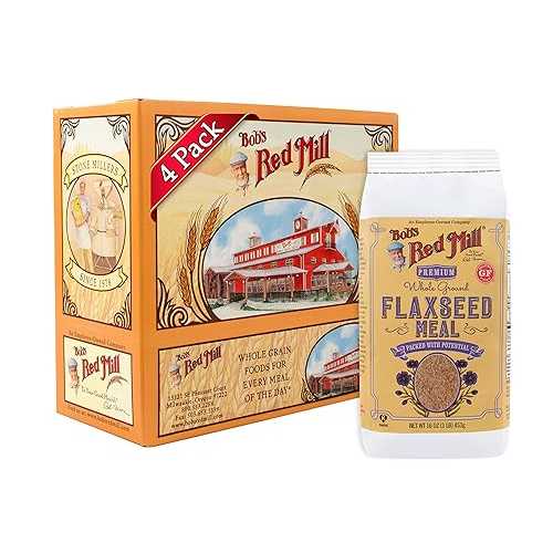Bob's Red Mill Brown Flaxseed Meal, 16-ounce (Pack of 4) (Package May Vary)