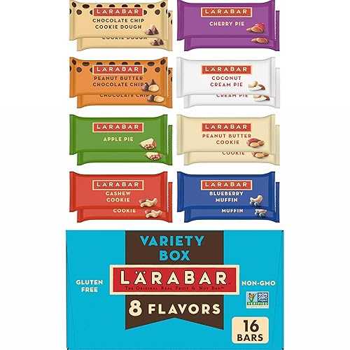 L・・RABAR Larabar Variety Pack, Gluten Free Vegan Fruit & Nut Bars, 1.7 oz, 16 ct