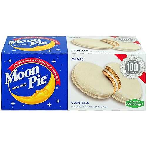 MoonPie ミニ バニラ マシュマロ サンドイッチ - 1 オンス、12 カウント ボックス (12 箱パック、合計 144 カウント) / 一口サイズのバニラ風味グラハムクラッカー&マシュマロパイ MoonPie Mini Vanilla Marshmallow Sandwich - 1oz, 12Count Bo