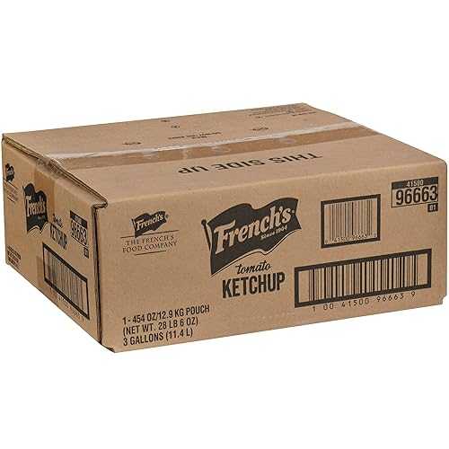 French's Tomato Ketchup Volume Pack, 3 gal - One 3 Gallon Volume Pack Ketchup Pouch, Perfect for Summer Recipes, Made with Freshly Harvested Tomatoes