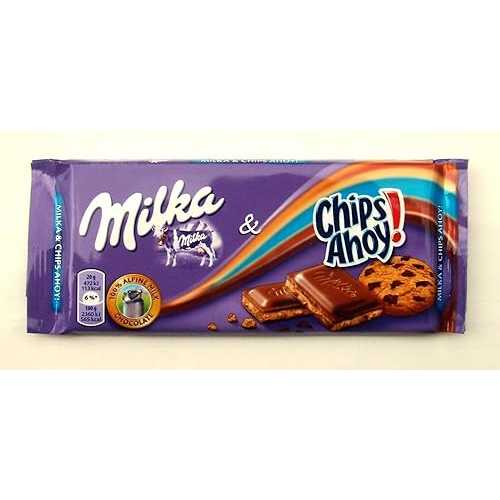 Milka Milk Chocolate with Chips Ahoy 100g (Pack of 10) その他-日用品雑貨・文房具・手芸