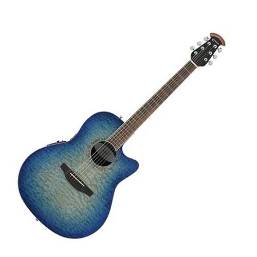 Ovation CS28P-RG Celebrity Standard Exotic Super Shallow Depth, Acoustic-Electric Guitar, Caribbean Blue Burst