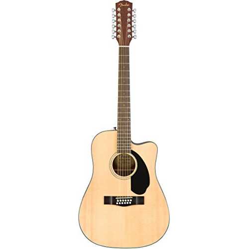Fender CD-60SCE 12-string Dreadnought Acoustic Guitar, Natural