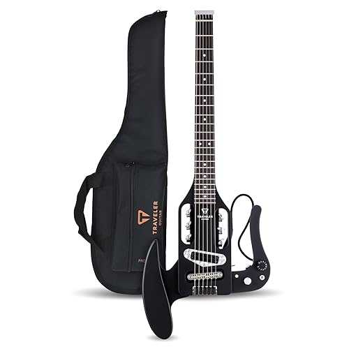 Traveler Guitar Acoustic Guitar 6 String Pro-Series Mod-X (Matte Black), Right, (PSM BKM)