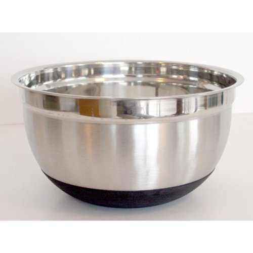 8 Quart Deluxe Non-Slip Stainless Steel Mixing Bowl by Libertyware|Glomarket