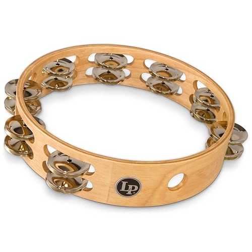 Latin Percussion LP380B LP Double Row Tambourine 10-inch