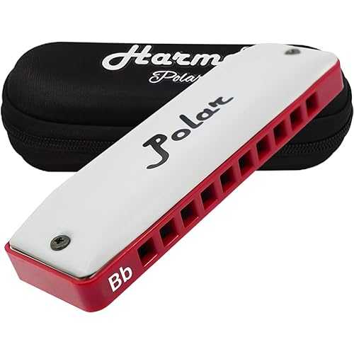 Harmo Polar Natural Minor Harmonica Key of Bb - Specialized for Natural Minor Blues, Jazz, Rock, Folk, & Pop, Mouth Organ With Case, Phosphor Bronze Reeds, Harmonica for Beginners & Professionals