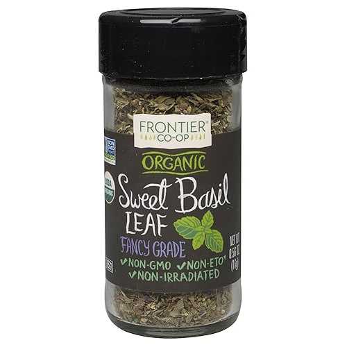 Frontierオーガニックスパイス、スイートバジル、0.56オンス(6個パック) Frontier Co-op Frontier Organic Spices, Sweet Basil, 0.56 Ounce (Pack of 6)