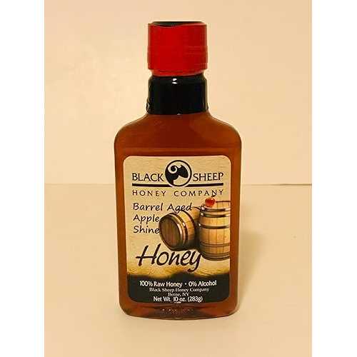 ブラック シープ バレル エイジド アップル シャイン ハニー 10オンス Black Sheep Honey Company Black Sheep Barrel Aged Apple Shine Honey 10oz