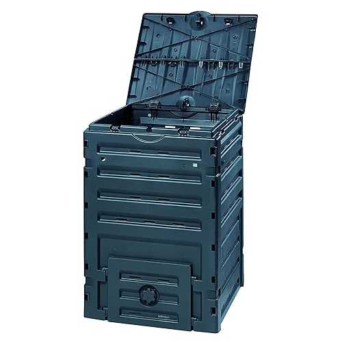 Exaco Trading Company 628001 Eco Basic Compost bin, 120-Gallon, Black