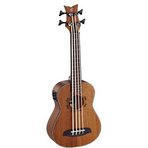 Ortega Guitars Lizard Series 4 String Ukebass, Right (LIZZY-BSFL-GB)