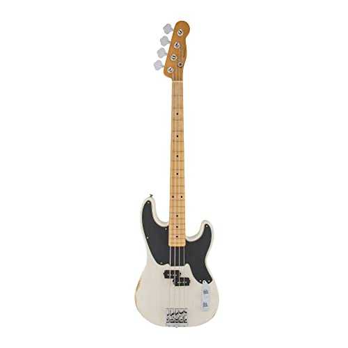 Fender 138412701 Mike Dirnt Roadworn Precision Bass, MN, White Blonde (0138412701)