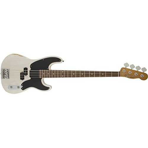 Fender Mike Dirnt Roadworn Precision Bass, RW, White Blonde