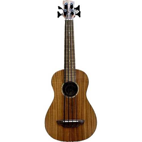 Luna UKE BBASS KOA FL Bari-Bass Ukulele with Preamp Fretless, Koa